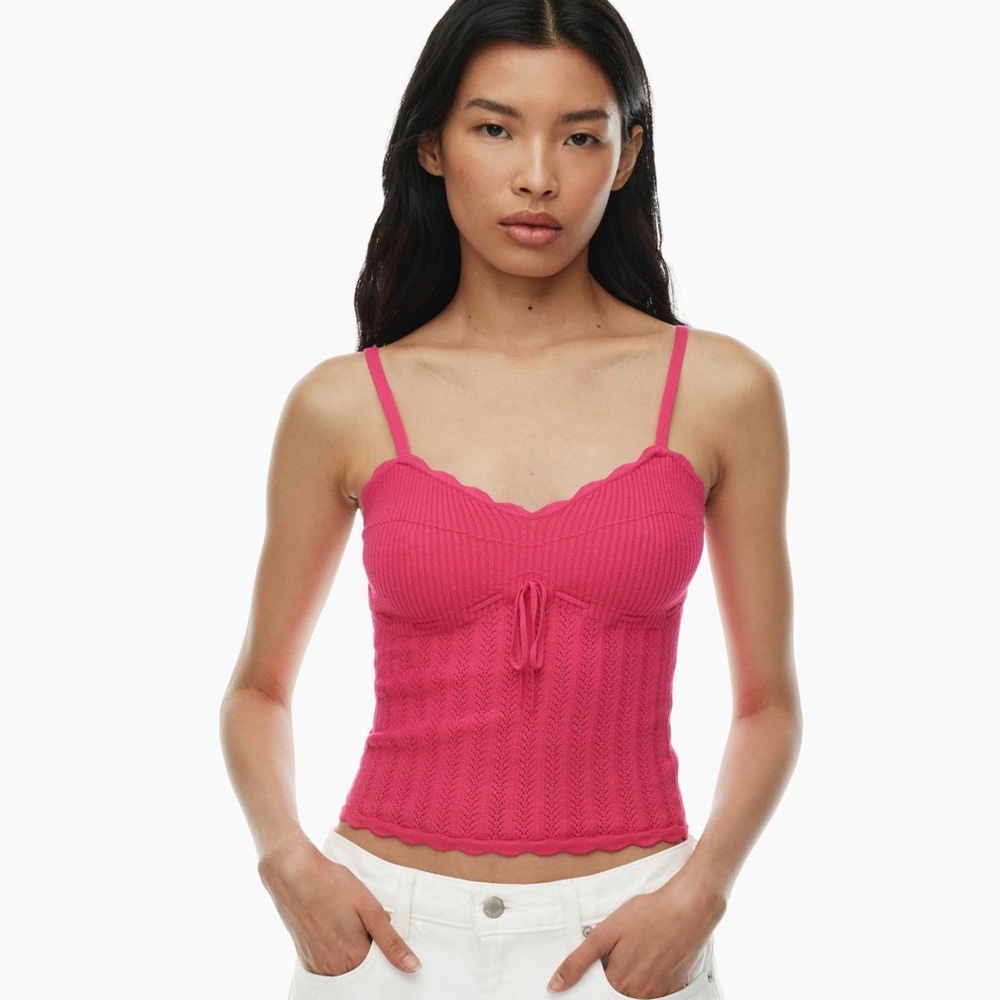 Aritzia Wilfred Soloist Pink Tank Top